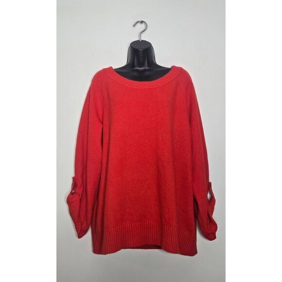 Banana Republic 100% Cashmere Sweater Size XL Red - Picture 1 of 4